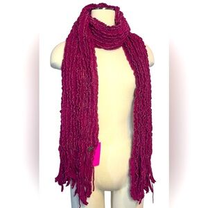 Betsey Johnson Cranberry Scarf NWT